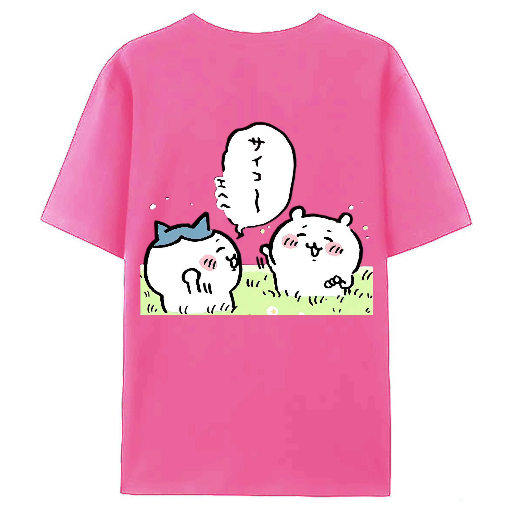 （画像用） ちいかわ ちいかわ Chii-kawa chiikawa レディース半袖Tシャツ(バックプリント)